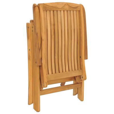 vidaXL Reclining Garden Chairs 6 pcs Solid Wood Teak