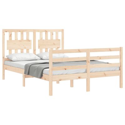 vidaXL Bed Frame without Mattress 120x200 cm Solid Wood