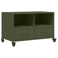 vidaXL TV Cabinet Olive Green 68x39x43.5 cm Steel