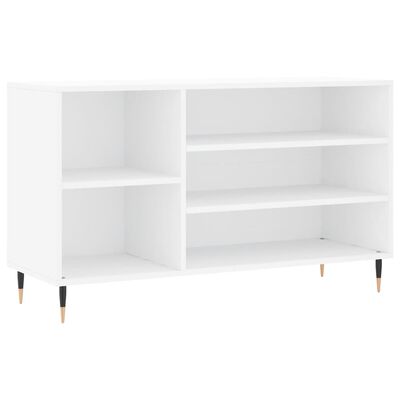 vidaXL Shoe Cabinet High Gloss White 102x36x60 cm Engineered Wood