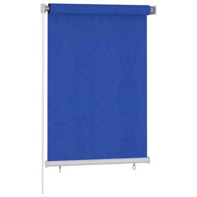 vidaXL Outdoor Roller Blind 100x140 cm Blue HDPE