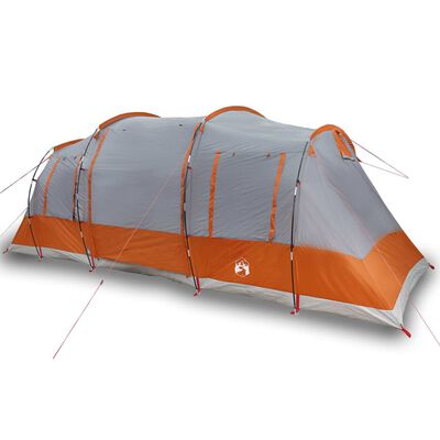 vidaXL Family Tent Tunnel 6-Person Grey Waterproof