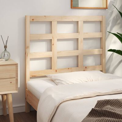 vidaXL Bed Headboard 95.5x4x100 cm Solid Wood Pine