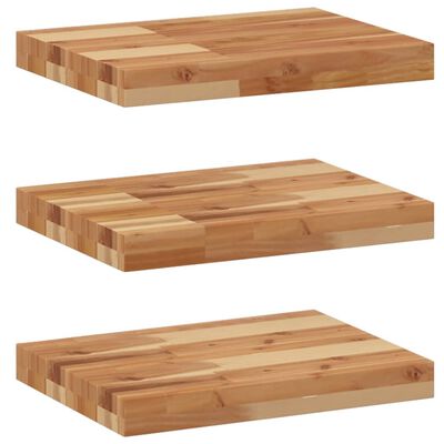 vidaXL Floating Shelves 3 pcs 60x30x4 cm Oil Finished Solid Wood Acacia