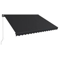 vidaXL Manual Retractable Awning 400x300 cm Anthracite