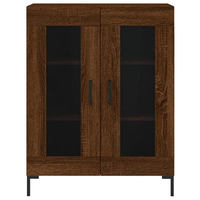 vidaXL Highboard Brown Oak 69.5x34x180 cm Engineered Wood