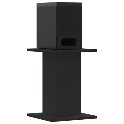 vidaXL Speaker Stands 2 pcs Black 30x30x40 cm Engineered Wood