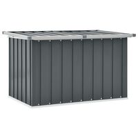 vidaXL Garden Storage Box Grey 109x67x65 cm