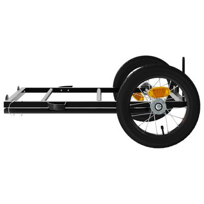 vidaXL Bike Trailer Black 122x53x28 cm Iron