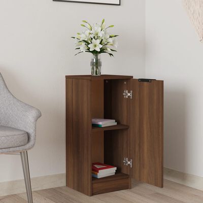 vidaXL Sideboard Brown Oak 30x30x70 cm Engineered Wood