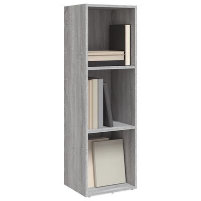 vidaXL Book Cabinet/TV Cabinet Grey Sonoma 36x30x114 cm Engineered Wood