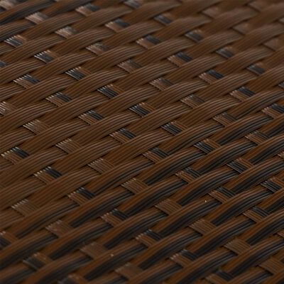 vidaXL Balcony Screen Brown and Black 400x100 cm Poly Rattan