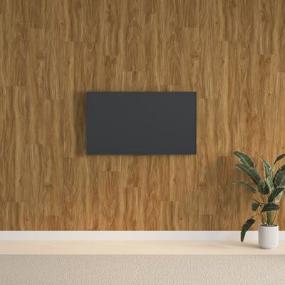 vidaXL Wall Panels Wood Look Brown PVC 2.06 m²