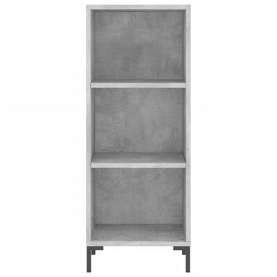 vidaXL Highboard Concrete Grey 34.5x32.5x180 cm Engineered Wood