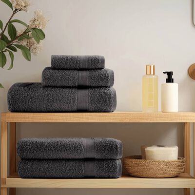 vidaXL Premium Guest Towels SOLUND 50pcs Anthracite 30x50cm 600gsm