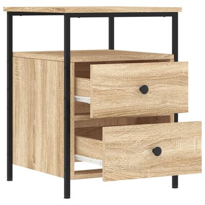 vidaXL Bedside Cabinet Sonoma Oak 44x45x60 cm Engineered Wood