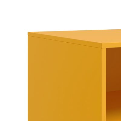 vidaXL TV Cabinets 2 pcs Mustard Yellow 67x39x44 cm Steel