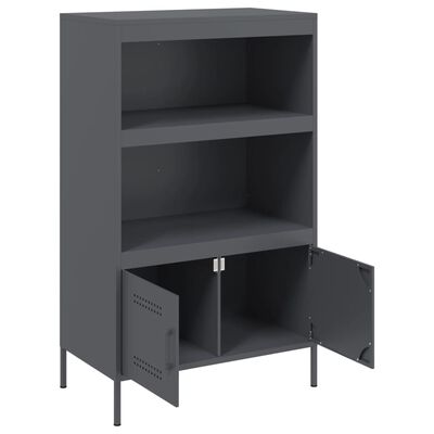 vidaXL Highboard Anthracite 68x39x113 cm Steel