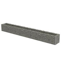 vidaXL Gabion Raised Bed Galvanised Steel 450x50x50 cm