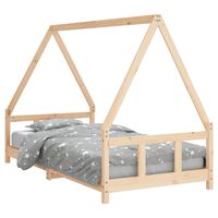 vidaXL Kids Bed Frame 90x190 cm Solid Wood Pine