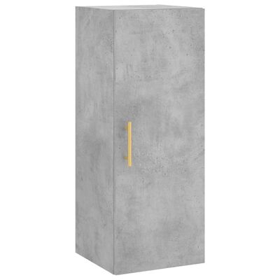 vidaXL Highboard Concrete Grey 34.5x34x180 cm Engineered Wood