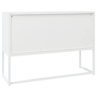 vidaXL Sideboard White 105x35x75 cm Steel