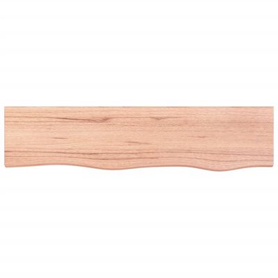 vidaXL Wall Shelf Light Brown 80x20x6 cm Treated Solid Wood Oak