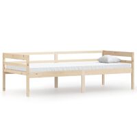 vidaXL Bed Frame without Mattress Solid Pinewood 90x200 cm