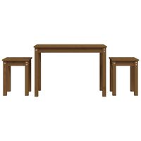 vidaXL Nesting Tables 3 pcs Honey Brown Solid Wood Pine