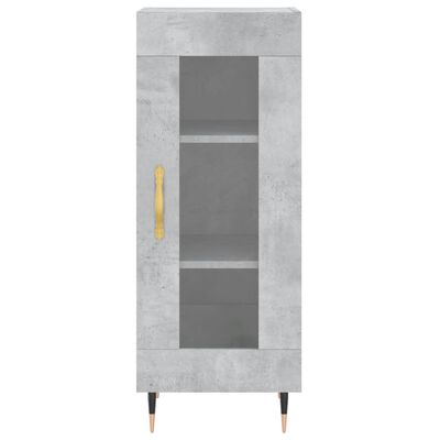 vidaXL Highboard Concrete Grey 34.5x34x180 cm Engineered Wood