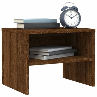 vidaXL Bedside Cabinets 2 pcs Brown Oak 40x30x30 cm Engineered Wood