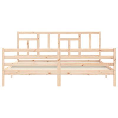 vidaXL Bed Frame without Mattress 200x200 cm Solid Wood