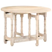 vidaXL Dining Table Round 110x76 cm Solid Mango Wood