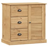 vidaXL Sideboard with Drawers VIGO 78x40x75 cm Solid Wood Pine