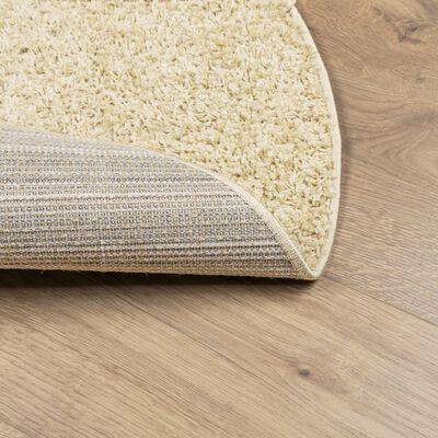 vidaXL Shaggy Rug PAMPLONA High Pile Modern Gold Ø 80 cm