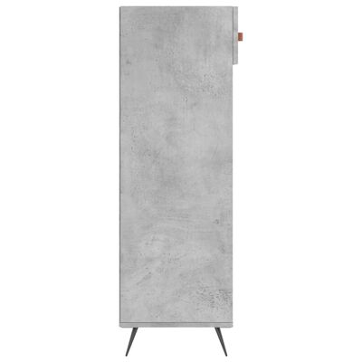 vidaXL Shoe Cabinet Concrete Grey 60x35x105 cm Engineered Wood