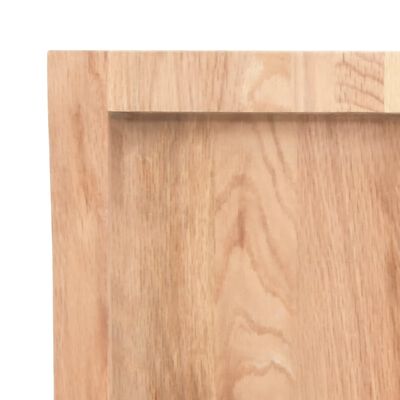vidaXL Bathroom Countertop Light Brown 140x50x(2-4)cm Treated Solid Wood