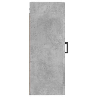 vidaXL Wall Mounted Cabinet Concrete Grey 34.5x34x90 cm Engineered Wood