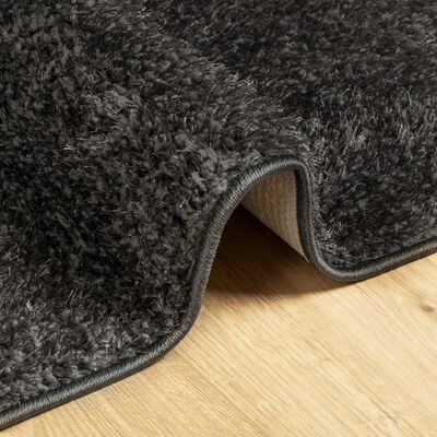 vidaXL Rug ISTAN High Pile Shiny Look Anthracite 120x170 cm