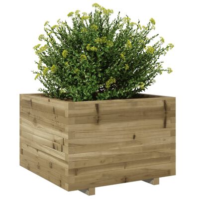 vidaXL Garden Planter 70x70x49.5 cm Impregnated Wood Pine