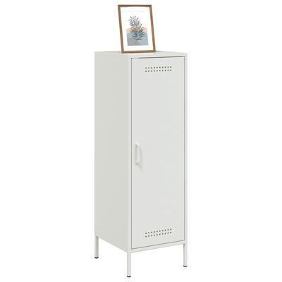 vidaXL Highboard White 36x39x113 cm Steel