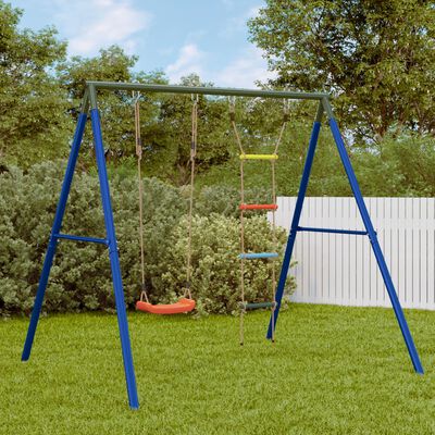 vidaXL Outdoor Swing Set with Swing and Ladder