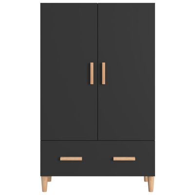 vidaXL Highboard Black 70x31x115 cm Engineered Wood