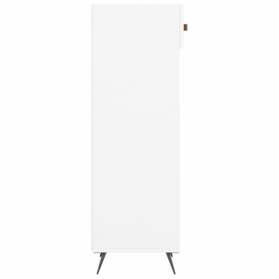 vidaXL Shoe Cabinet High Gloss White 30x35x105 cm Engineered Wood