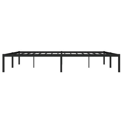 vidaXL Metal Bed Frame without Mattress Black 183x213 cm