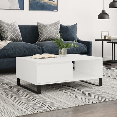 vidaXL Coffee Table White 90x60x35 cm Engineered Wood