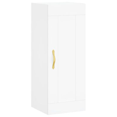 vidaXL Highboard White 34.5x34x180 cm Engineered Wood