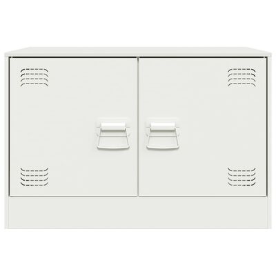 vidaXL TV Cabinets 2 pcs White 67x39x44 cm Steel