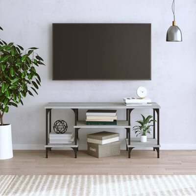 vidaXL TV Cabinet Grey Sonoma 102x35x45.5 cm Engineered Wood