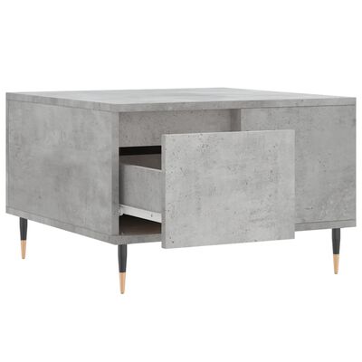 vidaXL Coffee Table Concrete Grey 55x55x36.5 cm Engineered Wood